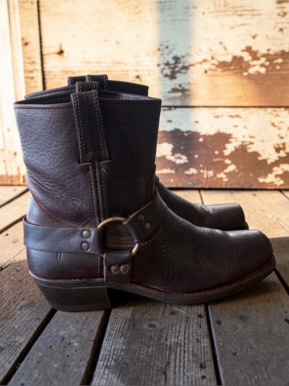 Frye Melissa Button Tall Boots. 9.5M Dark Brown Pull On 77153 Riding